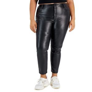 Tinseltown Trendy Plus Size Faux Leather Pants